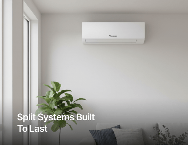 Split system air conditioning